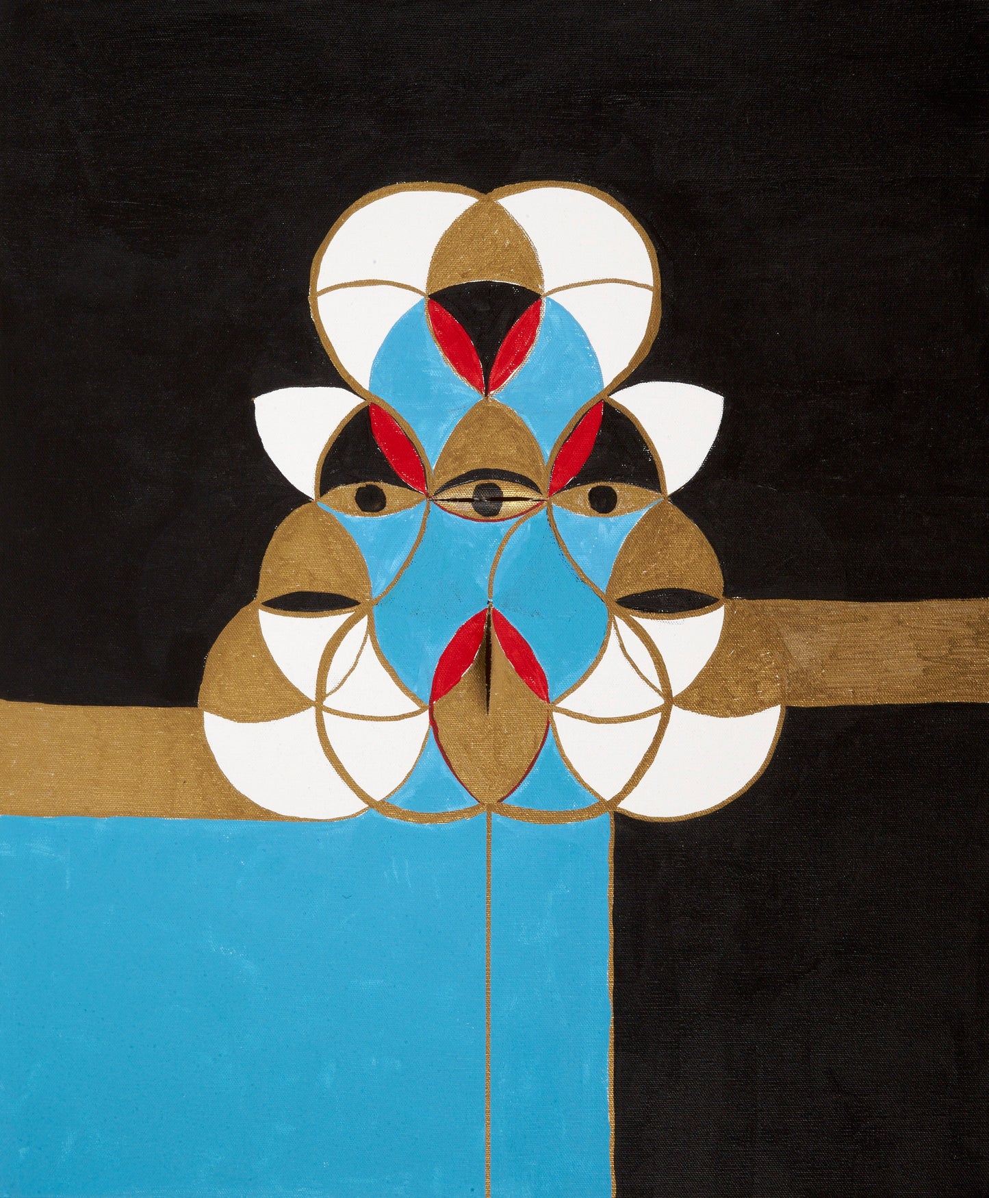 painting of durga te llamas